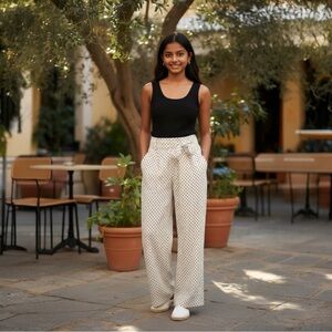 ZARA Girls Summer Polka Dot Pants | Size 11/12 | Wide Leg Chic